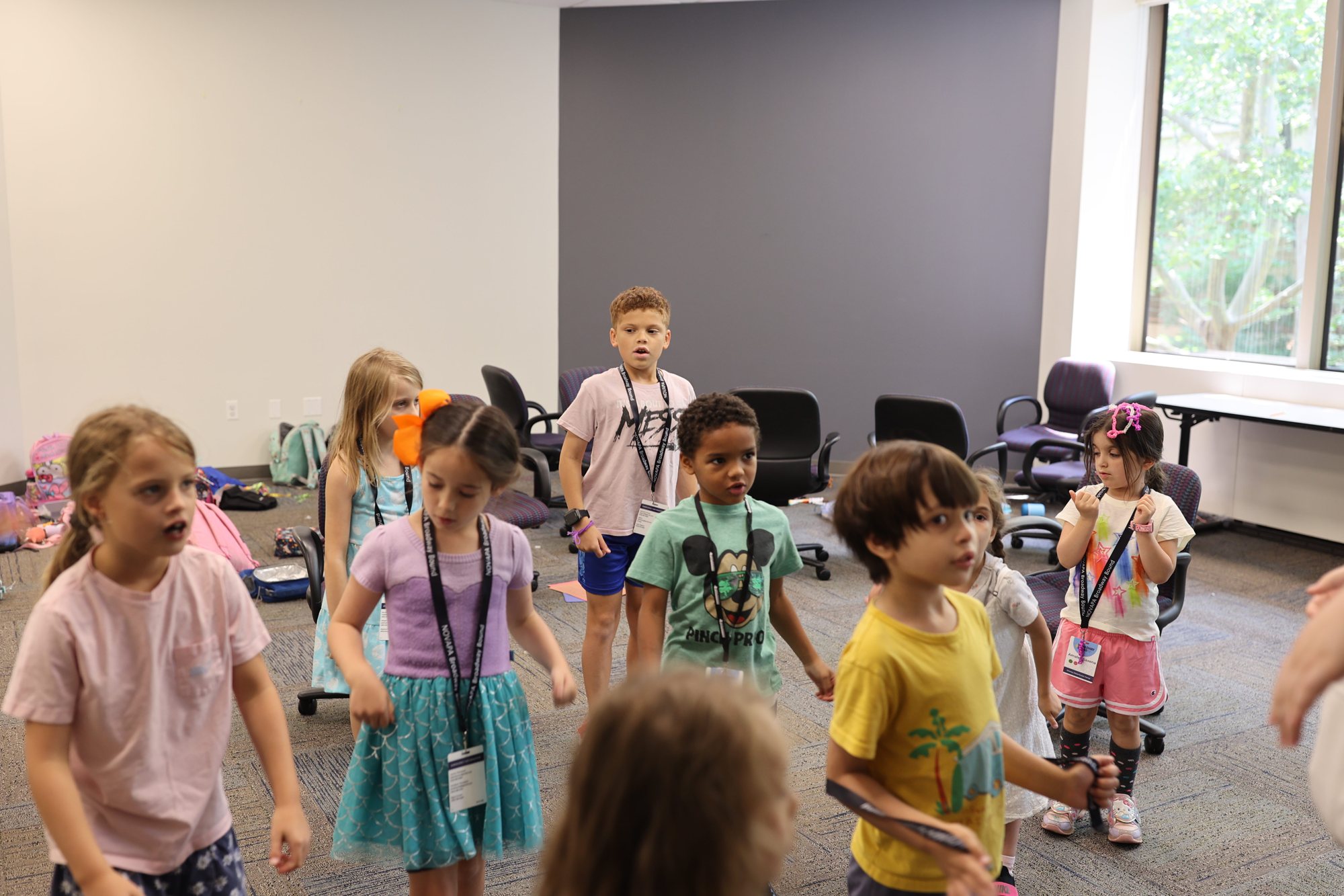 Kids at a NOVAPA class
