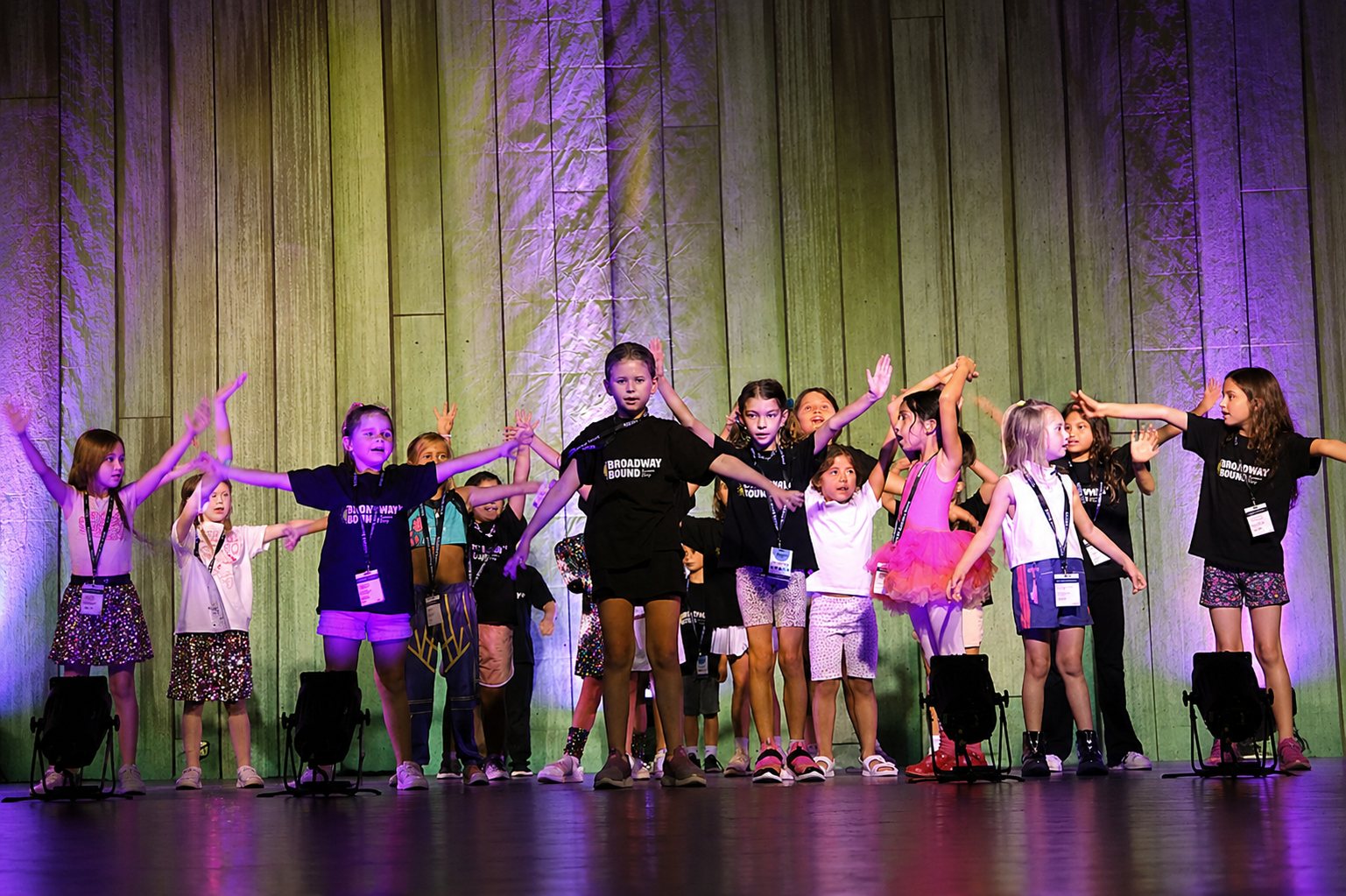 NOVAPA kids performing on a real stage