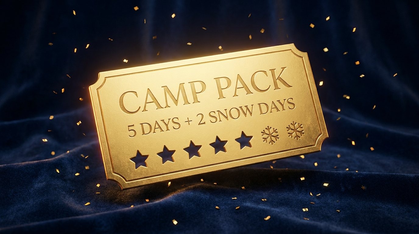 The NOVAPA Camp Pack: 5 camp days on a punch card